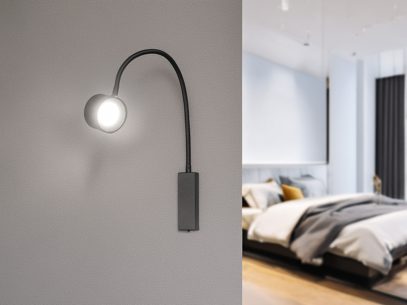 Akku Wandleuchte MAGNETIC kabellos für Wandmontage & Bett Kopfteil, Breite 7,5cm