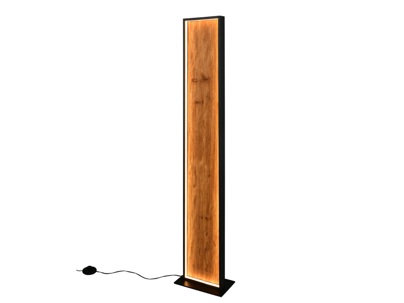 LED Stehleuchte KALEA klein aus Naturholz dimmbar, Höhe 120cm