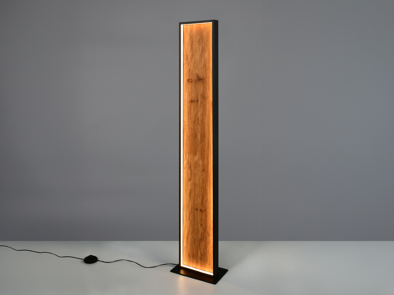 LED Stehleuchte KALEA klein aus Naturholz dimmbar, Höhe 120cm