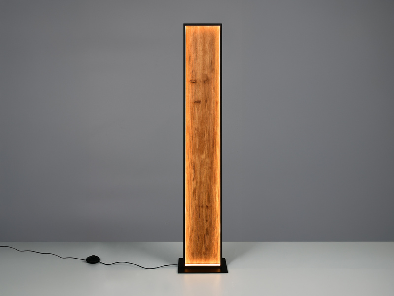 LED Stehleuchte KALEA klein aus Naturholz dimmbar, Höhe 120cm