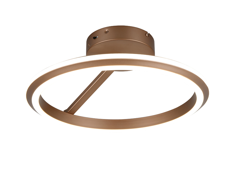 LED Deckenleuchte AMADOR Metall Coffee, dimmbar & Lichtfarbe einstellbar Ø 45cm