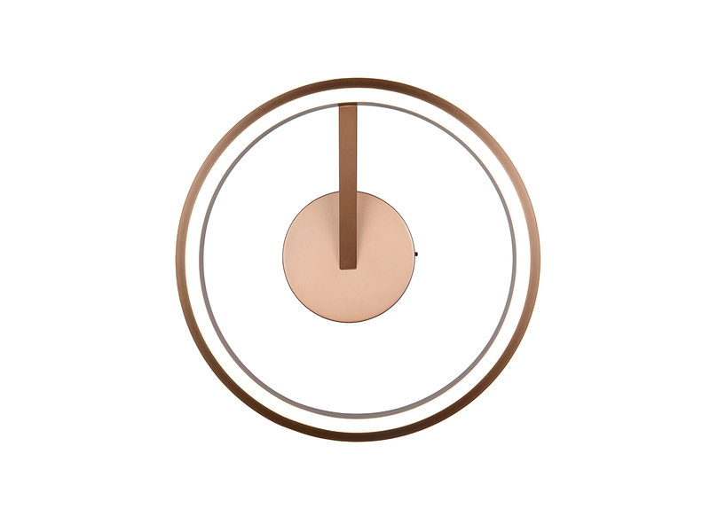 LED Deckenleuchte AMADOR Metall Coffee, dimmbar & Lichtfarbe einstellbar Ø 45cm