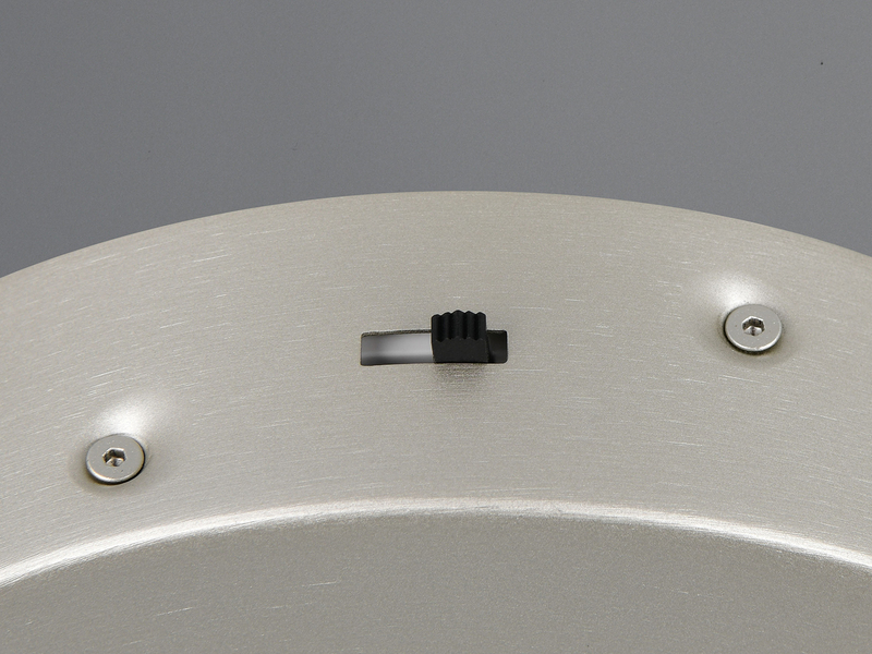 Pendelleuchte AMADOR Metall in Silber, LED dimmbar Lichtfarbe einstellbar Ø 75cm