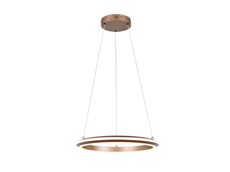Pendelleuchte AMADOR Metall Coffee, LED dimmbar Lichtfarbe einstellbar Ø 45cm