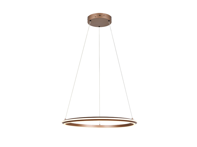 Pendelleuchte AMADOR Metall Coffee LED dimmbar Lichtfarbe einstellbar Ø 75cm