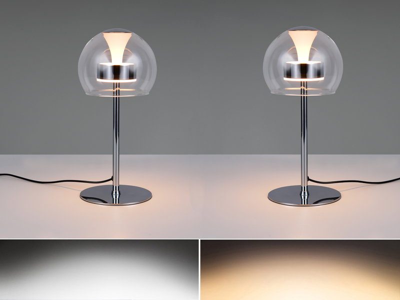 2er Set LED Tischleuchten dimmbar & Lichtfarbe einstellbar, Höhe 35cm