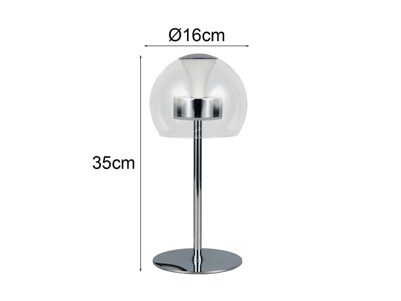 2er Set LED Tischleuchten dimmbar & Lichtfarbe einstellbar, Höhe 35cm