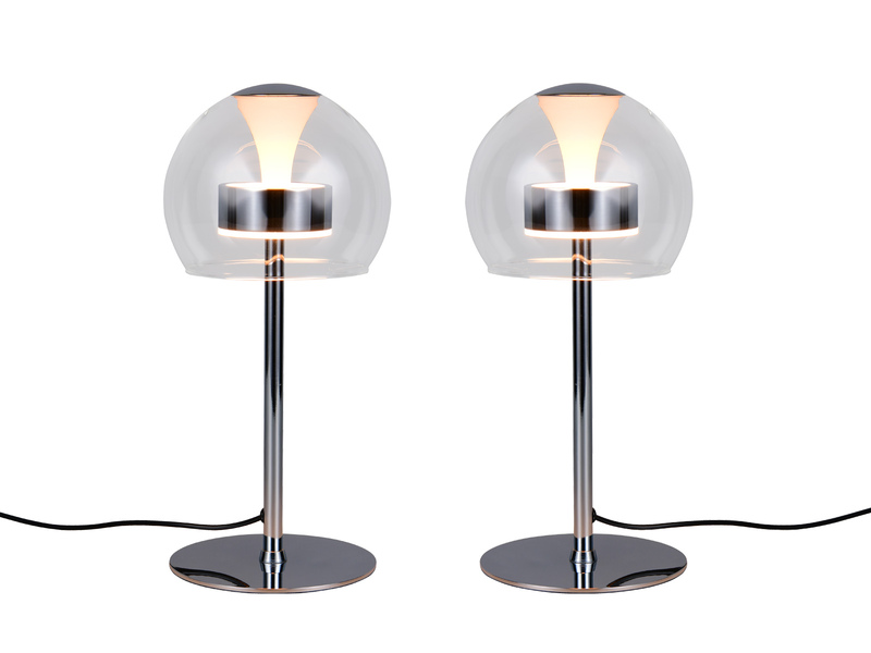 2er Set LED Tischleuchten dimmbar & Lichtfarbe einstellbar, Höhe 35cm