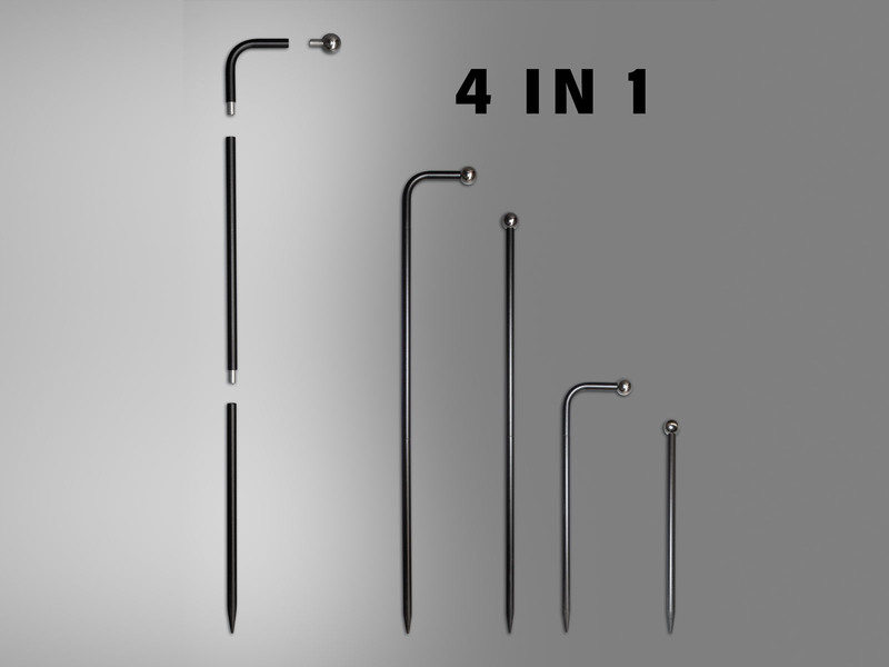 2er SET Akku Gartenstrahler mit Erdspieß, dimmbar & Tageslicht, Höhe 57cm