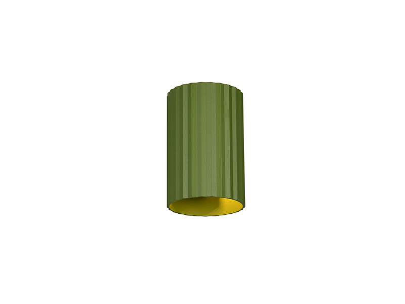 Kleine Wandleuchte IMARIA mit Up and Down Lichteffekt, Metall Grün, Höhe 12cm