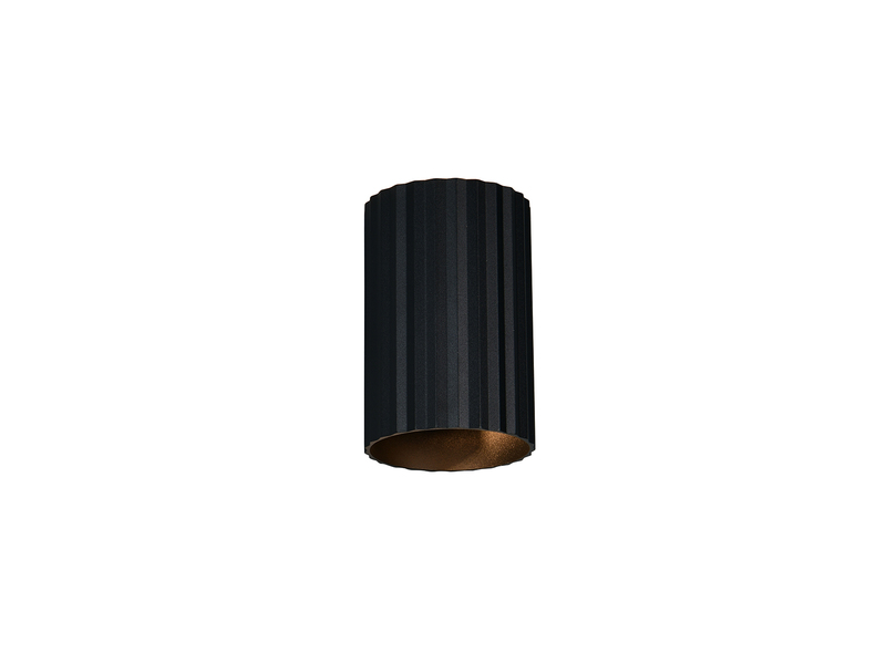 Kleine Wandleuchte IMARIA mit Up and Down Lichteffekt Metall Schwarz, Höhe 12cm
