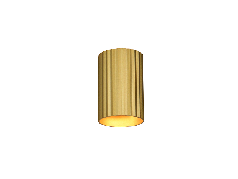 Kleine Wandleuchte IMARIA mit Up and Down Lichteffekt Metall Gold Höhe 12cm