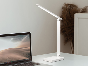 Akku Schreibtischlampe OLE Weiß ohne Kabel, Höhe 39,5cm