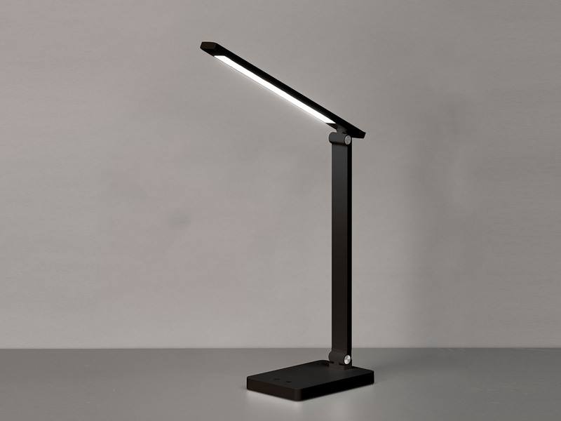 Akku Schreibtischlampe OLE Schwarz ohne Kabel, Höhe 39,5cm
