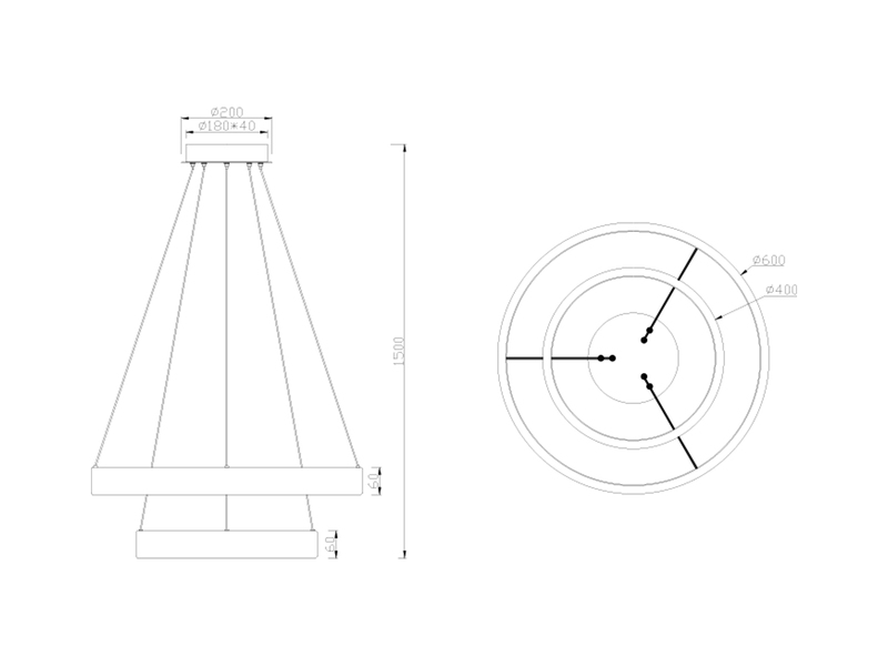 Große dimmbare LED Ring Pendelleuchte LYNWOOD mit Naturholz Ø 60cm