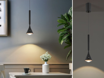 Akku Pendelleuchte LUCINDA höhenverstellbar, dimmbar & Tageslicht, Ø 10cm