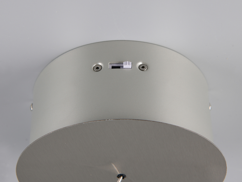 Kleine LED Pendelleuchte DIOS höhenverstellbar 1-flammig, Silber Ø 15,5cm
