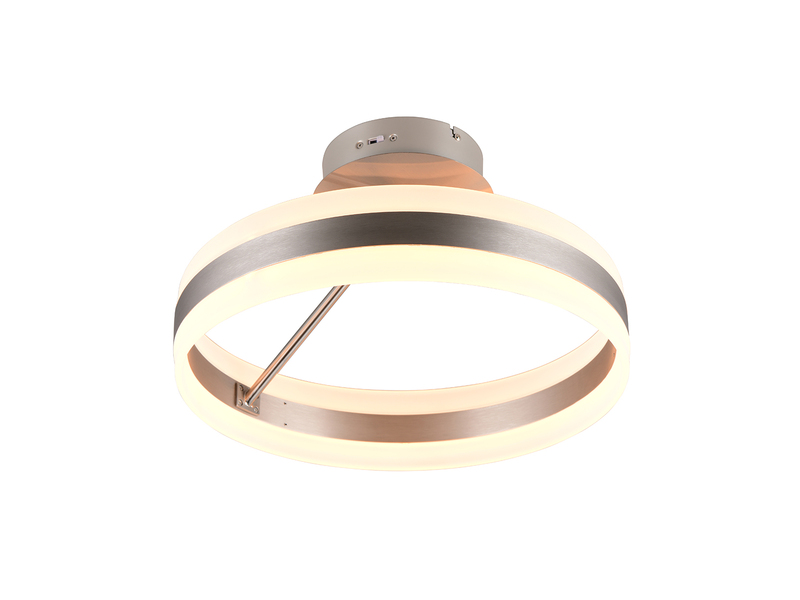 LED Deckenleuchte DIOS dimmbar, Lichttemperatur einstellbar, Silber Ø 40cm