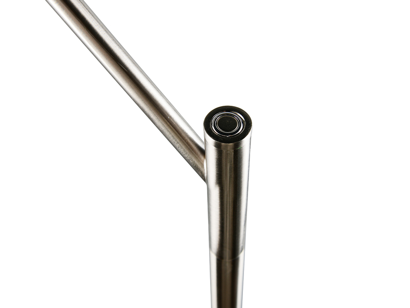 LED Stehlampe DIOS dimmbar, Lichttemperatur einstellbar, Silber, Höhe 180cm