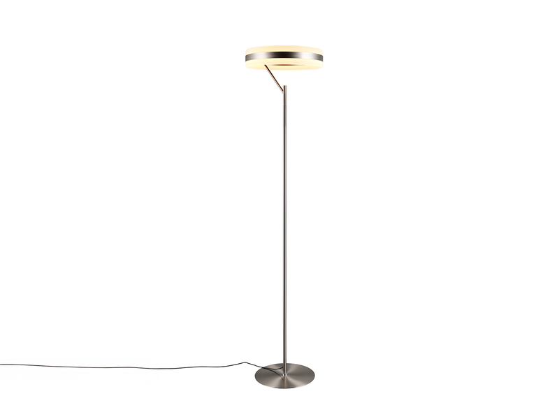 LED Stehlampe DIOS dimmbar, Lichttemperatur einstellbar, Silber, Höhe 180cm