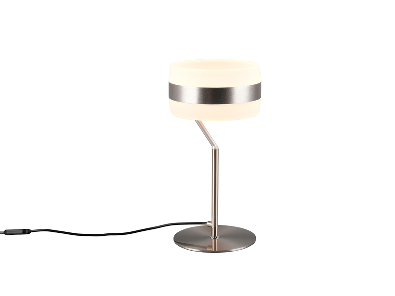 LED Tischlampe DIOS dimmbar, Lichttemperatur einstellbar, Silber, Höhe 30cm