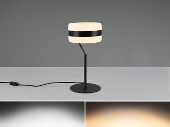 LED Tischlampe DIOS dimmbar, Lichttemperatur einstellbar, Schwarz, Höhe 30cm