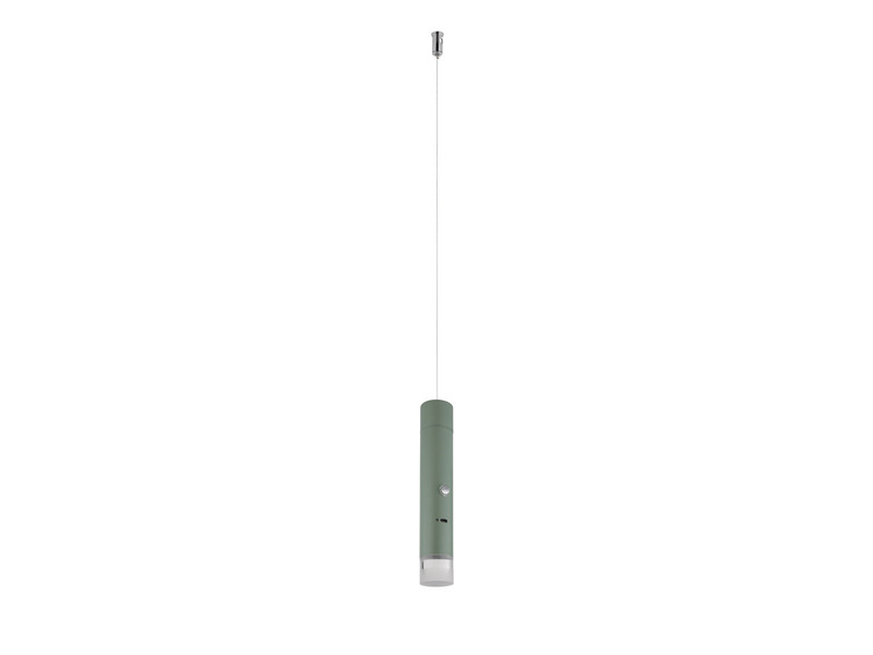 Akku Pendelleuchte PELO Grün, dimmbar, abnehmbarer Leuchtenkopf Ø 3,8cm