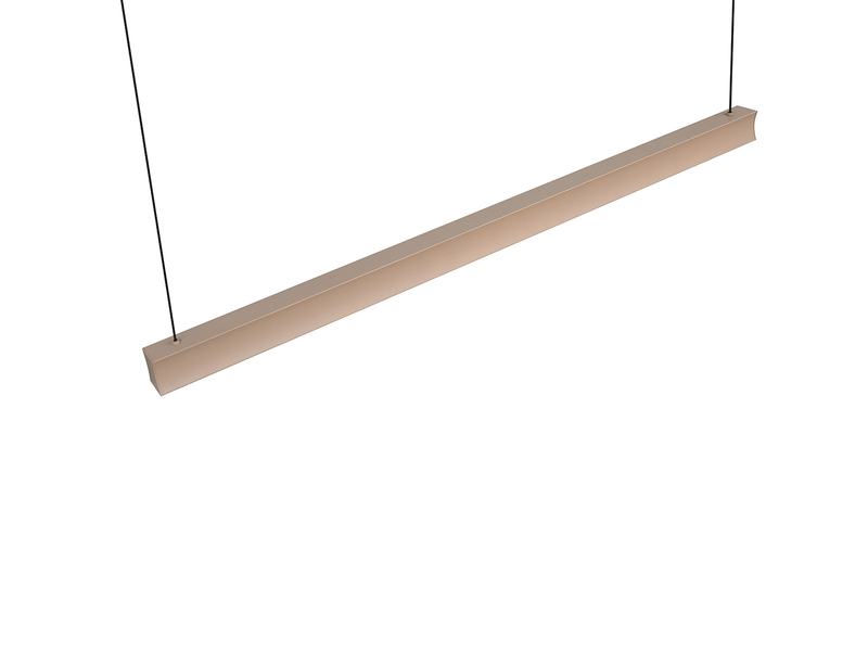 LED Pendelleuchte WALLACE dimmbar & höhenverstellbar, Beige, Breite 112,5cm