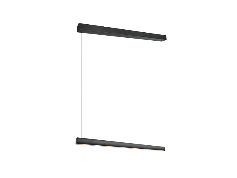 LED Pendelleuchte WALLACE dimmbar & höhenverstellbar Schwarz, Breite 112,5cm