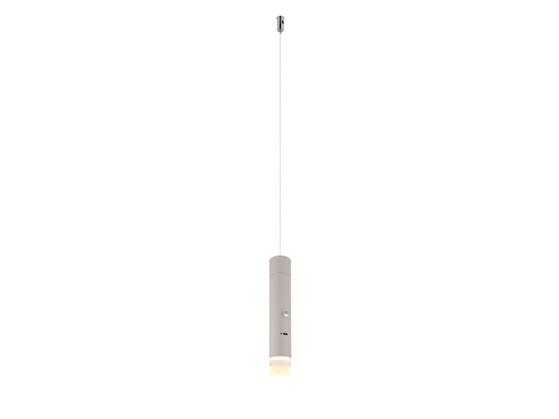 Akku Pendelleuchte PELO Beige, dimmbar, abnehmbarer Leuchtenkopf Ø 3,8cm