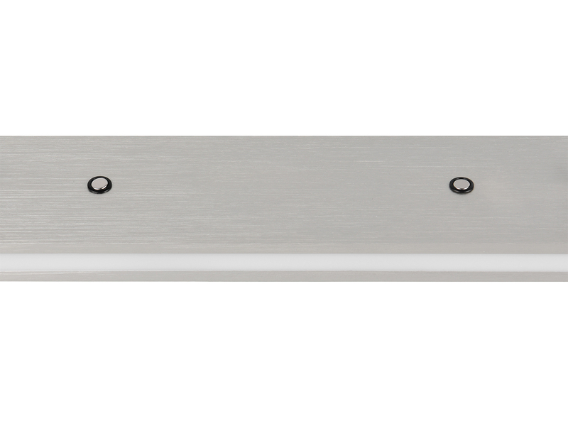 LED Pendelleuchte GRAHAM dimmbar & stufenlos höhenverstellbar, Silber, B: 109cm