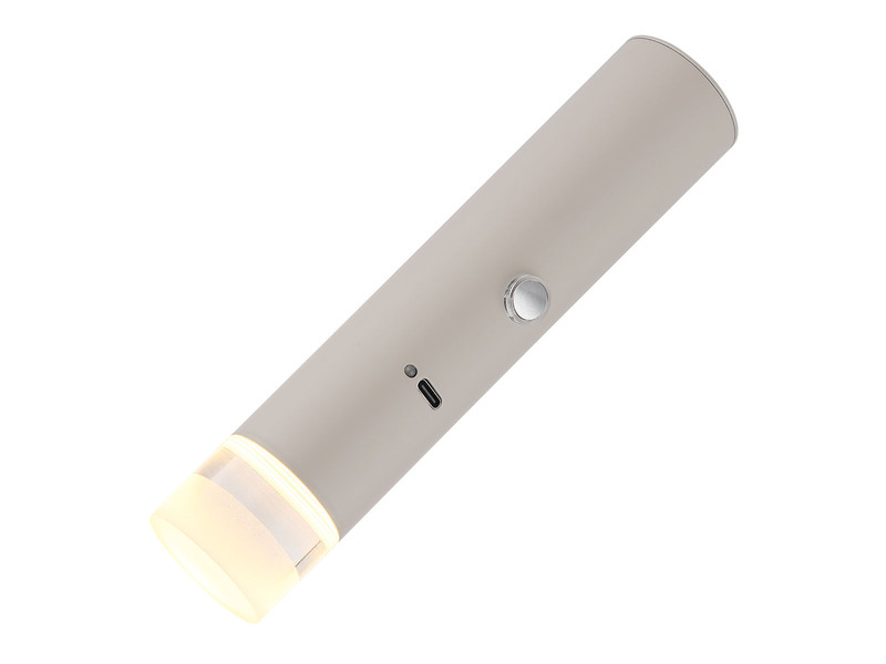 Akku Hängelampe Beige, dimmbar, abnehmbarer Leuchtenkopf Ø 3,8cm