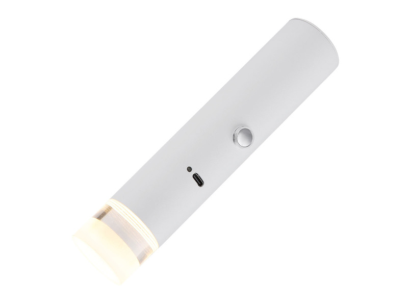 Akku Hängelampe Weiß, dimmbar, abnehmbarer Leuchtenkopf Ø 3,8cm