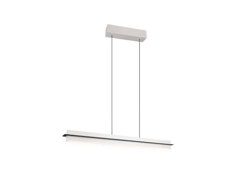 LED Pendelleuchte EMERSON höhenverstellbar & dimmbar, Hellgrau, Breite 95cm