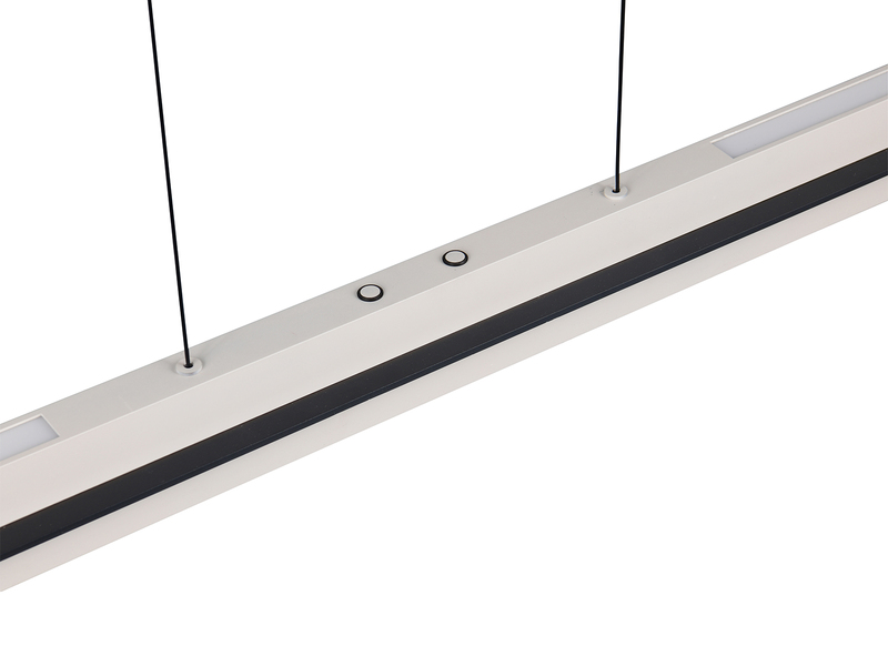 LED Pendelleuchte EMERSON höhenverstellbar & dimmbar, Hellgrau, Breite 95cm