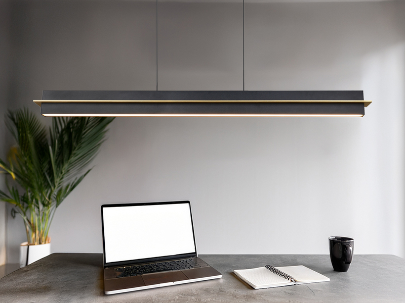 LED Pendelleuchte EMERSON höhenverstellbar & dimmbar, Schwarz, Breite 95cm
