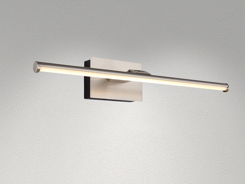 Akku Bilderlampe Silber kabellos zum Kleben, Breite 40cm