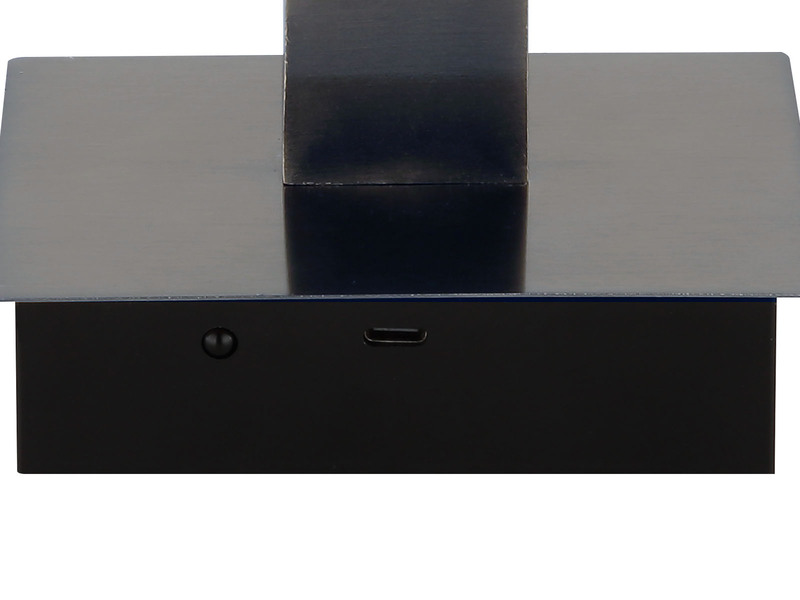 Akku Bilderlampe Silber kabellos zum Kleben, Breite 40cm