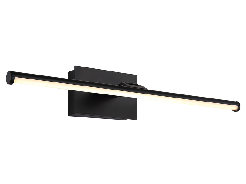 Akku Bilderlampe Schwarz kabellos zum Kleben, Breite 40cm