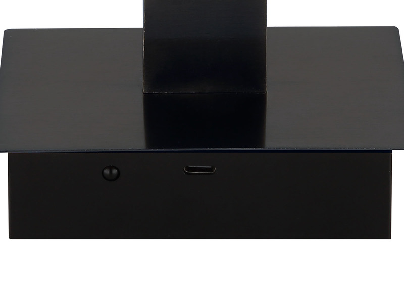 Akku Bilderlampe Schwarz kabellos zum Kleben, Breite 40cm