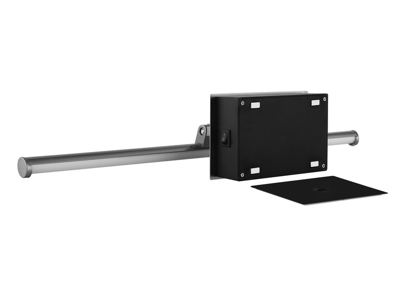 Akku Bilderlampe Schwarz kabellos zum Kleben, Breite 40cm