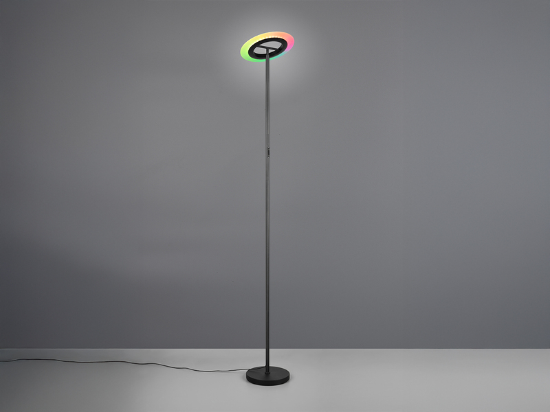 Große LED Stehlampe SAMBA mit RGBW Farbwechsel und Fernbedienung, Höhe 175cm