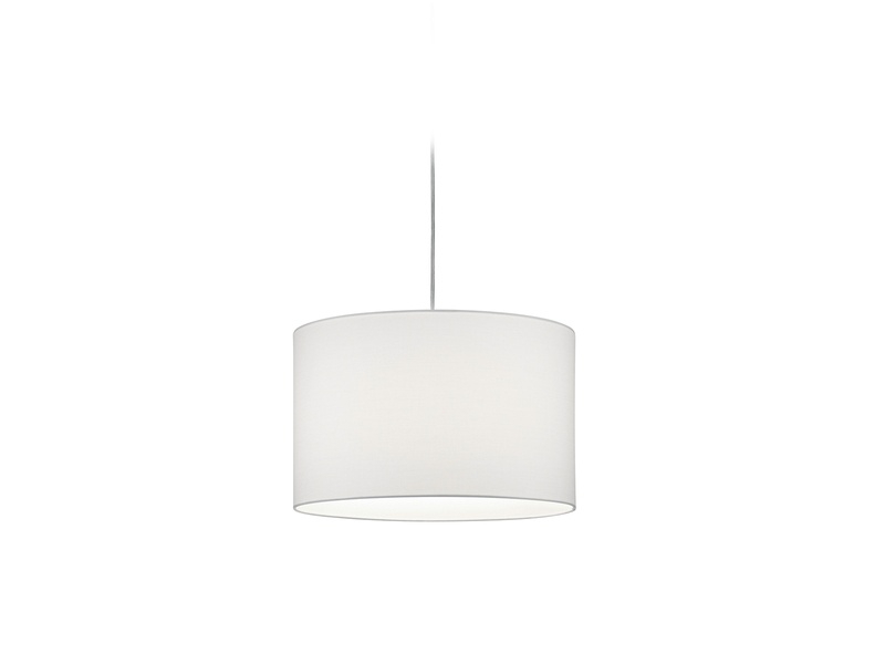 Lichtschienensystem mit 3x Stoff Pendel Weiß & Einspeisung 3-adrig Länge 202,5cm