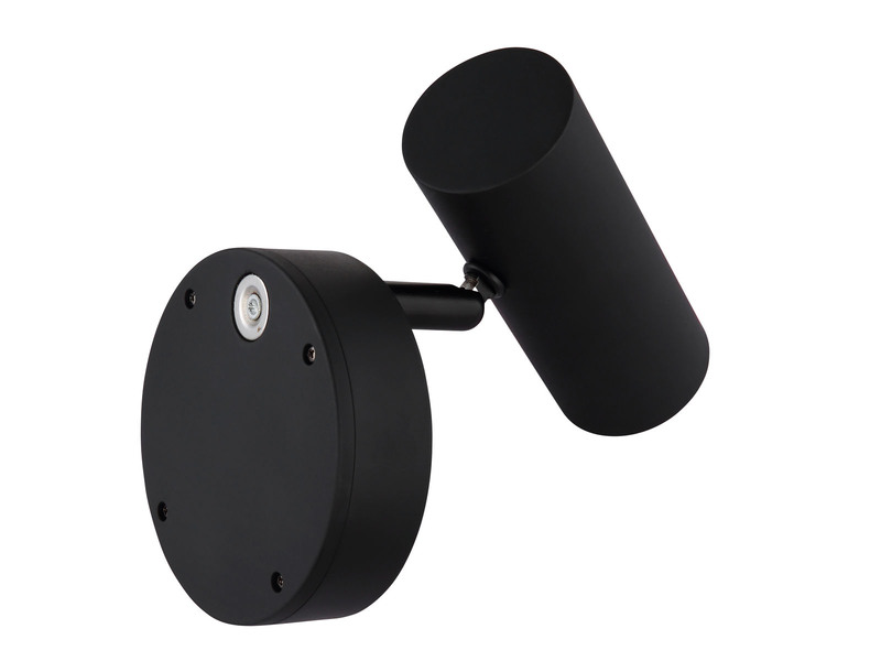 Akku Wandstrahler ALLVI Schwarz kabellos ohne Stromanschluss, Breite 10cm