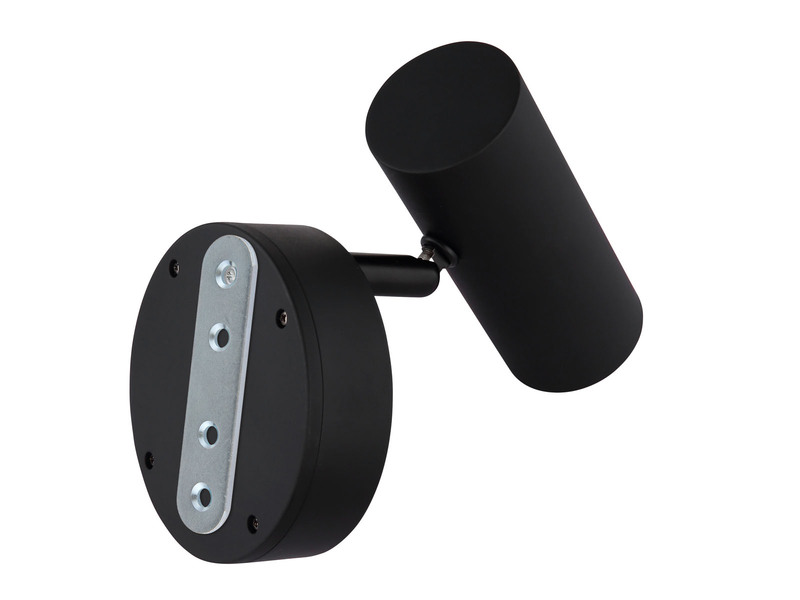 Akku Wandstrahler ALLVI Schwarz kabellos ohne Stromanschluss, Breite 10cm