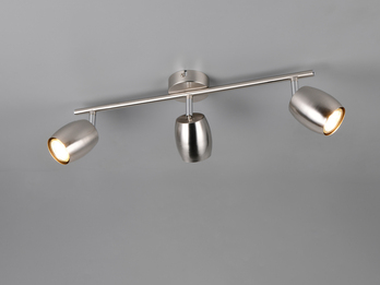 Deckenstrahler NANCY 3-flammig aus Metall Silber, Breite 47,5cm