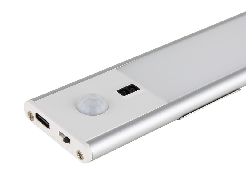 2er SET Akku Unterbauleuchten flach mit Bewegungsmelder, Länge 40cm