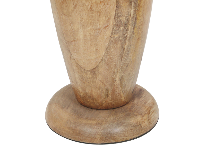 LED Stehleuchte aus Naturholz mit Lampenschirm aus Jute, Höhe 135cm