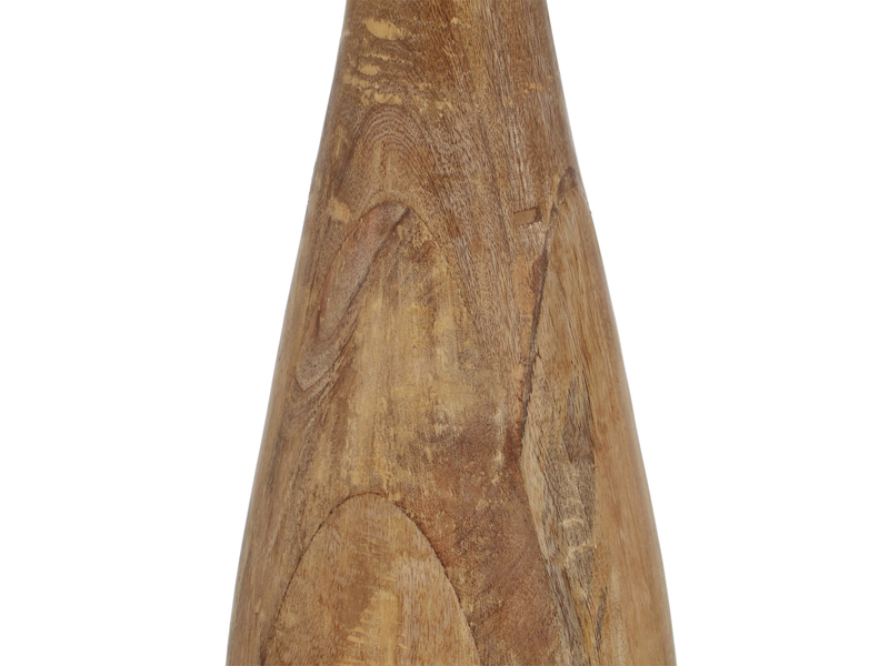 LED Stehleuchte aus Naturholz mit Lampenschirm aus Jute, Höhe 135cm