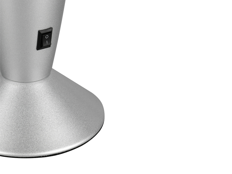 LED Raketen Lavalampe VESUV im 90er Jahre Design, Silber Grün Blau, Höhe 41,5cm